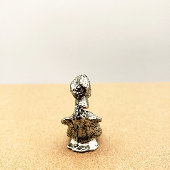 Miniature Pewter Figurines Angel Choir Girl, Violinist, Duck, Shadow Printer Box - Picture 4 of 8